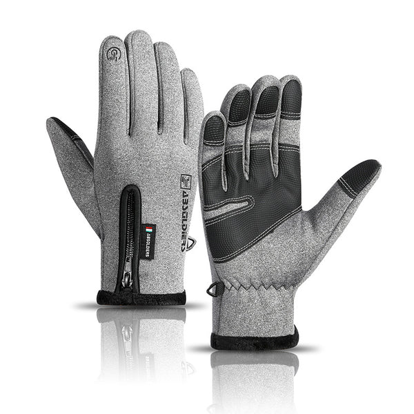 Waterproof touchscreen winter gloves.