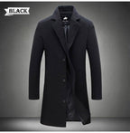 Business overcoat collar detail