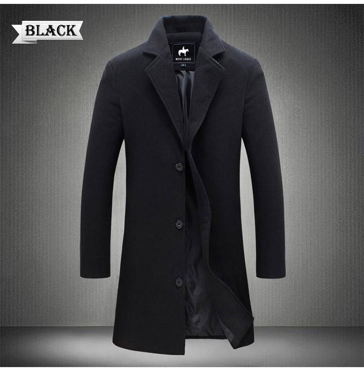 Business overcoat collar detail