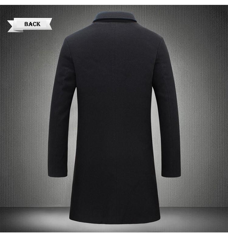 Business overcoat back