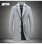Business overcoat worn