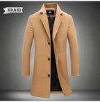 Business overcoat side view