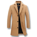 Business overcoat in khaki