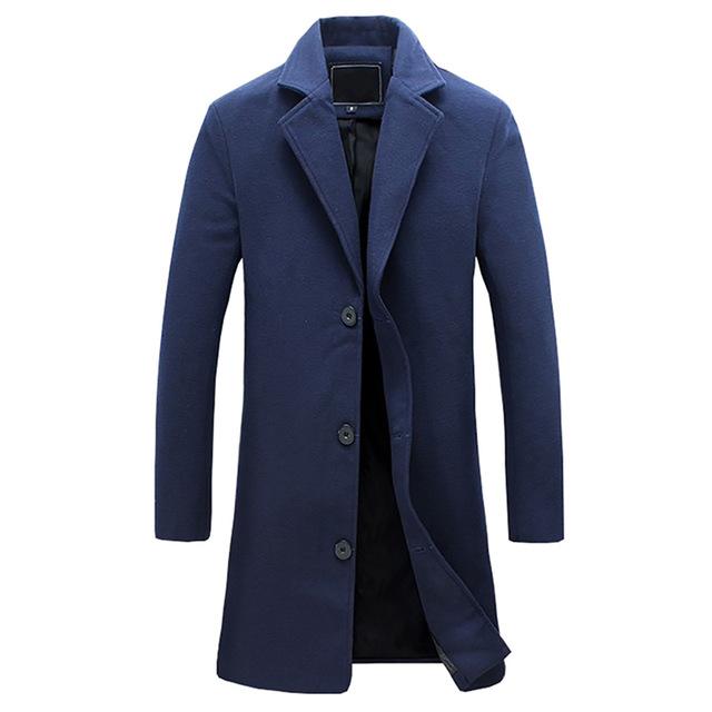 Business overcoat in blue