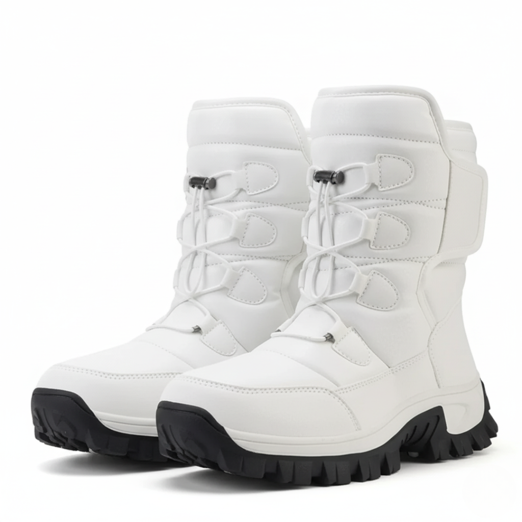Splashproof Snow Boots Plush-Lined