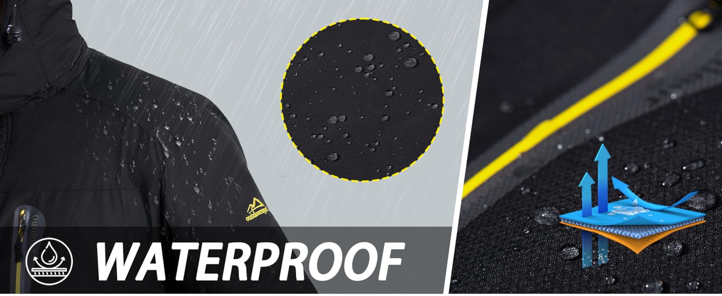 Ski jacket hood detail