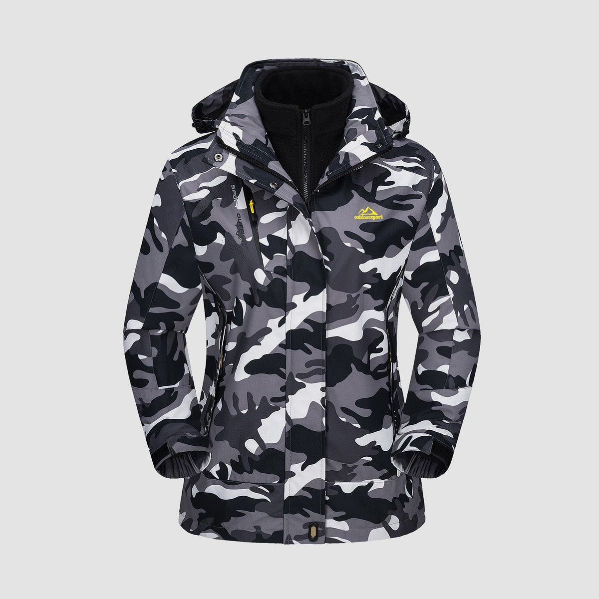 Ski jacket 3-in-1 waterproof fleece-lined, detail view 16