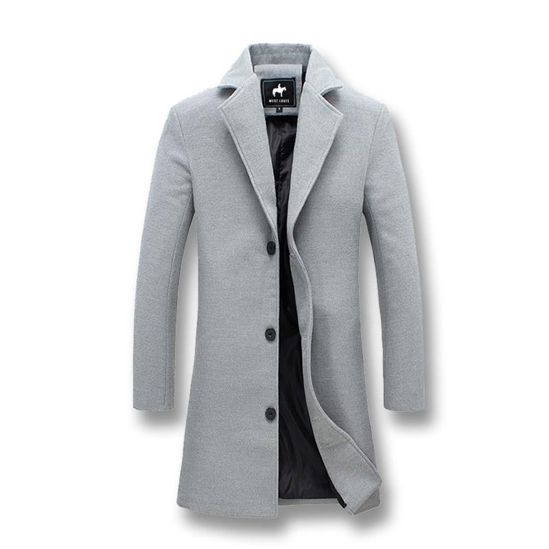 Business overcoat in gray