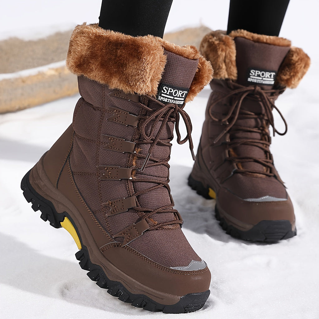 Winter boots waterproof insulated with anti-slip rubber sole, gallery view 5
