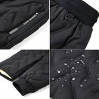 Thermal fleece-lined jogger pants, detail view of lining and pockets