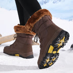 Winter boots waterproof insulated with anti-slip rubber sole, gallery view 7