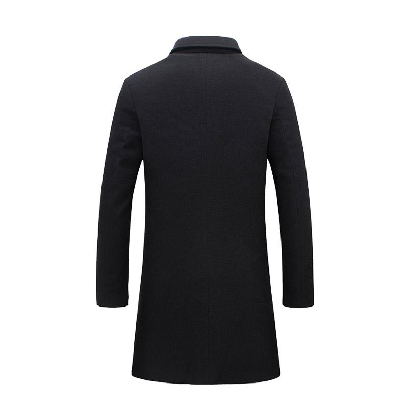 Business overcoat detail