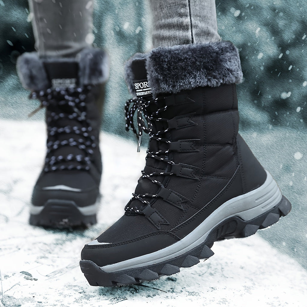 Winter boots waterproof insulated with anti-slip rubber sole, gallery view 9