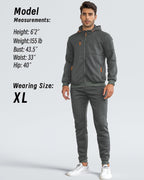 Tracksuit set slim fit breathable, matching pullover and joggers, gallery view 9