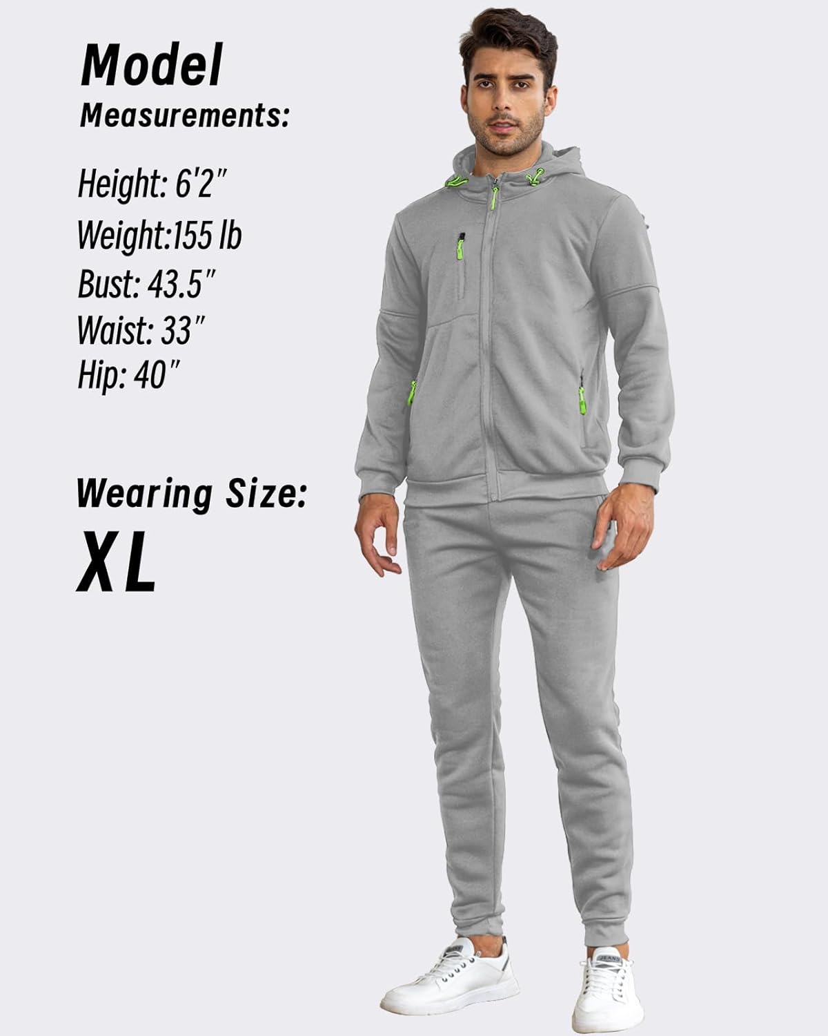 Tracksuit set slim fit breathable, matching pullover and joggers, gallery view 27