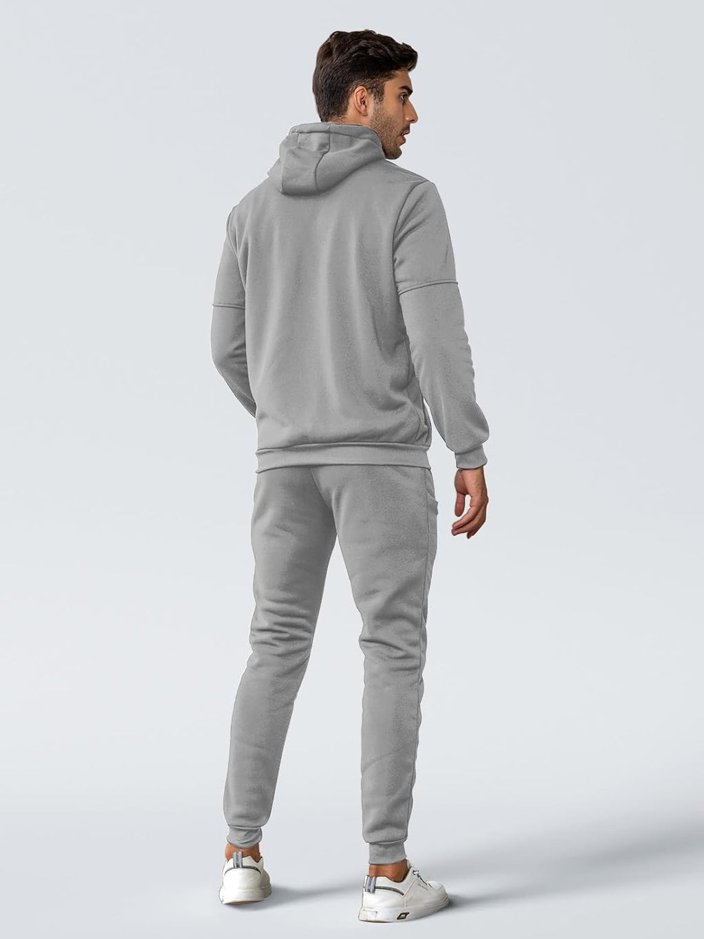 Tracksuit set slim fit breathable, matching pullover and joggers, gallery view 28