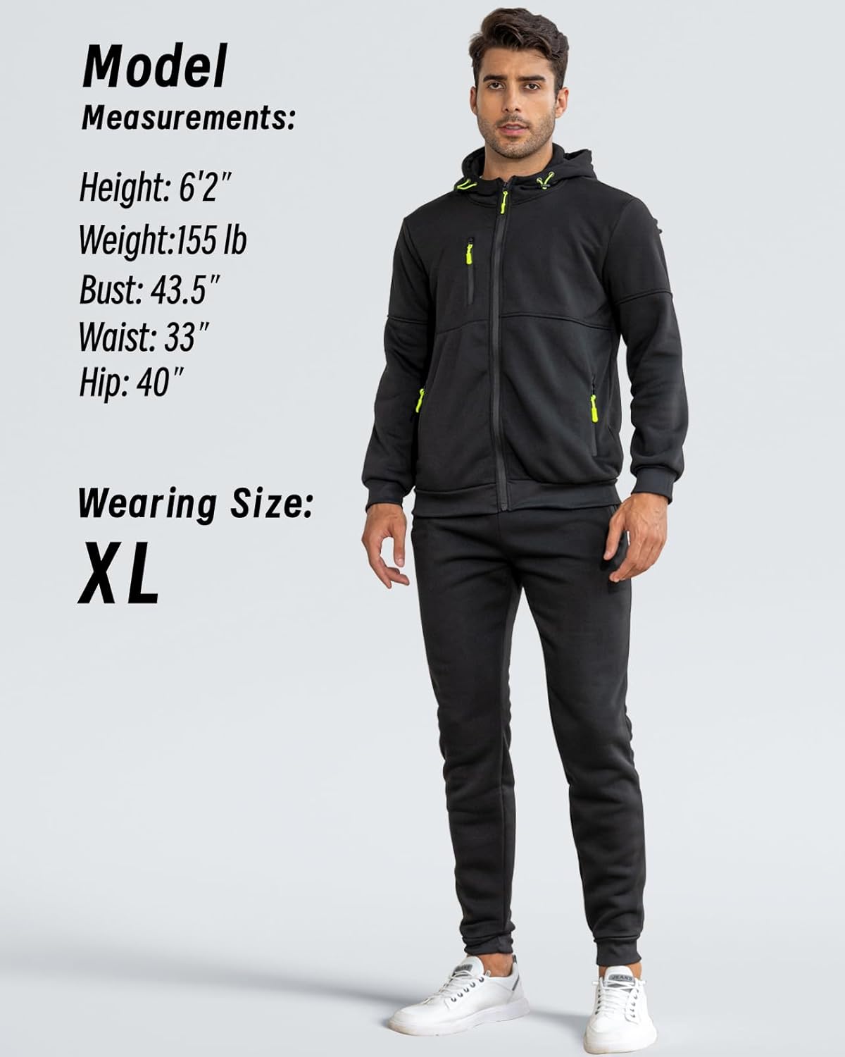Tracksuit set slim fit breathable, matching pullover and joggers, gallery view 21