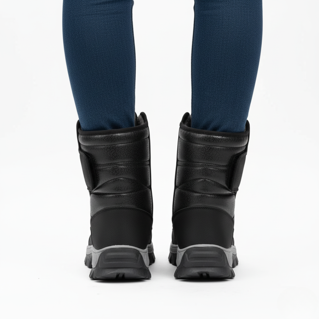 Splashproof Snow Boots Plush-Lined