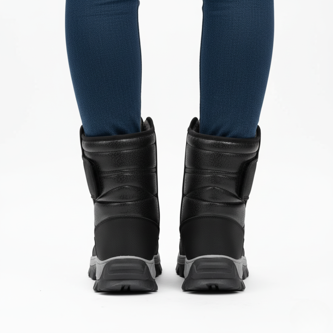 Splashproof Snow Boots Plush-Lined