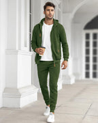 Tracksuit set slim fit breathable, matching pullover and joggers, gallery view 19
