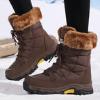 Winter boots waterproof insulated with anti-slip rubber sole, gallery view 6
