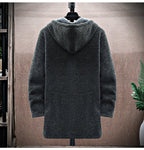 Wool blend fleece-lined jacket in a tailored fit, styled view
