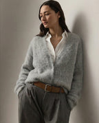 Oversized Fuzzy Knit Cardigan