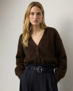 Oversized Fuzzy Knit Cardigan