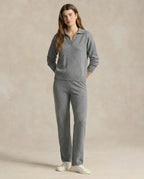 Polo-Collar Knit Two-Piece Set