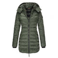Hooded jacket with oversized fit and warm hood for all-season wear