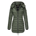 Hooded jacket with oversized fit and warm hood for all-season wear