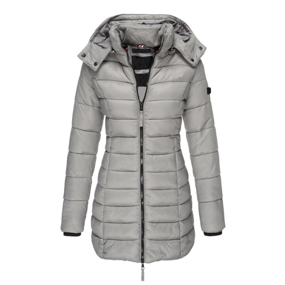 Hooded jacket with oversized fit and warm hood for all-season wear