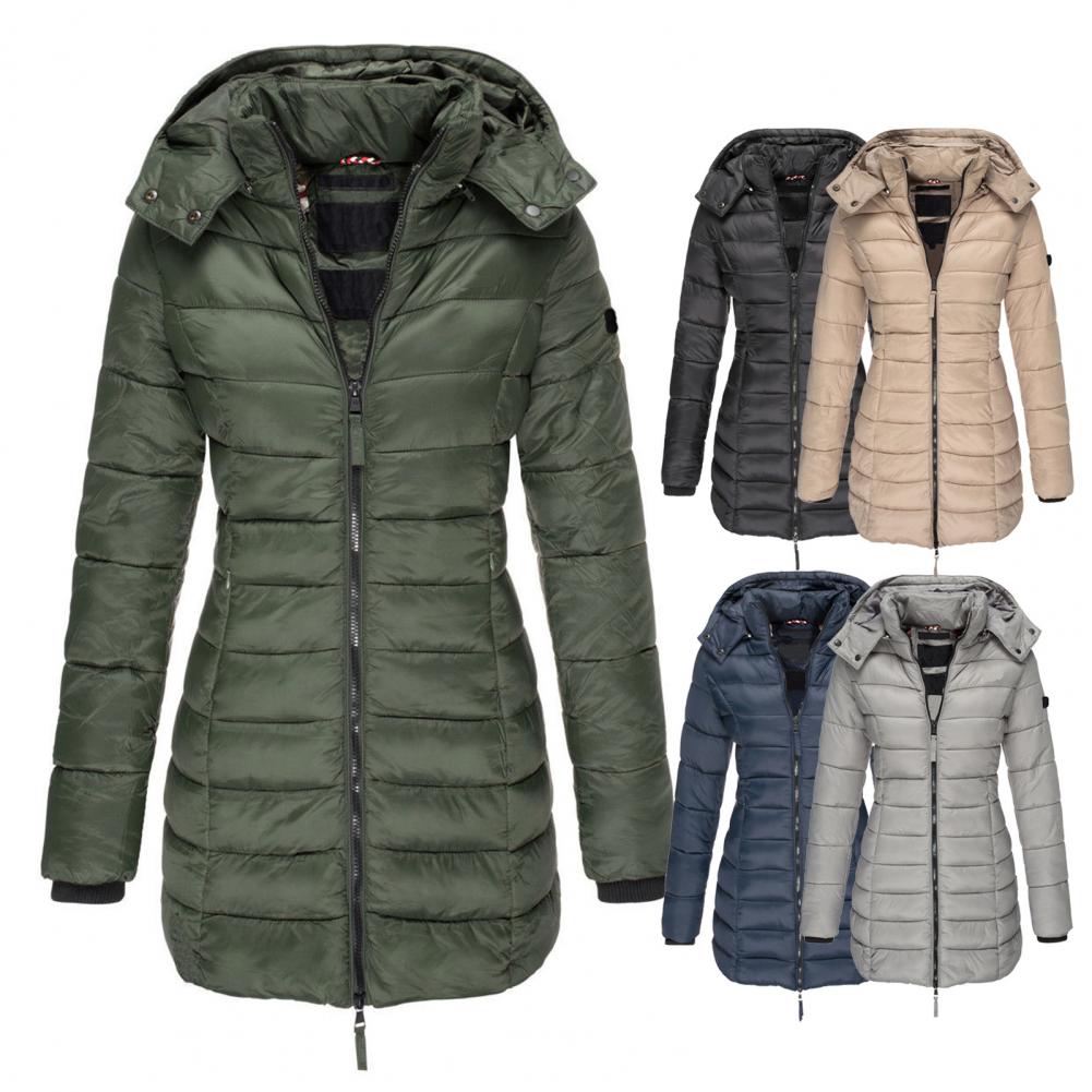 Hooded jacket with oversized fit and warm hood for all-season wear