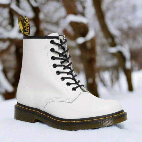 Lace up boots with padded insole, angled view