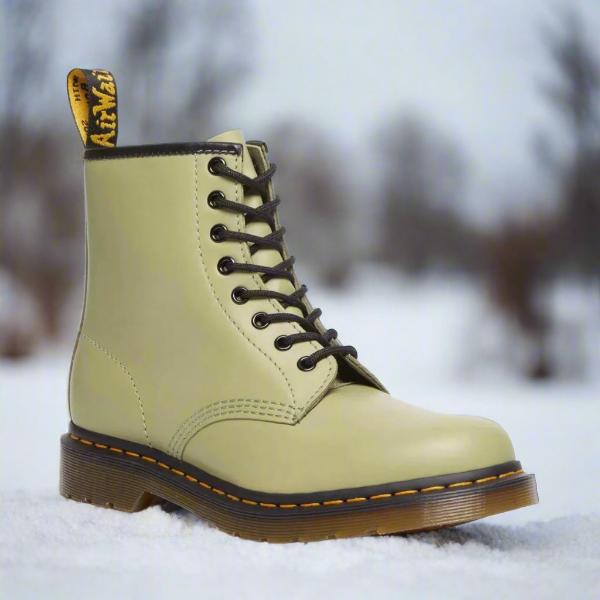 Lace up boots with leather-look upper, three-quarter view