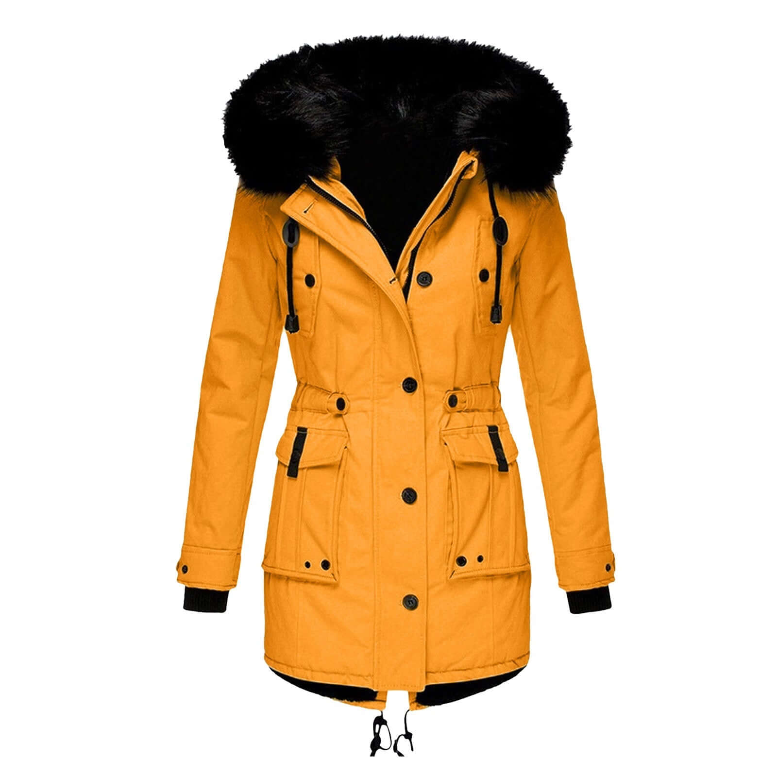 Winter coat padded hooded warm, gallery view 1