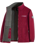 Julius Outdoor Fleece Jacket - Soft Lightweight Warm with High Collar 6