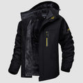 Water-resistant ski jacket in black