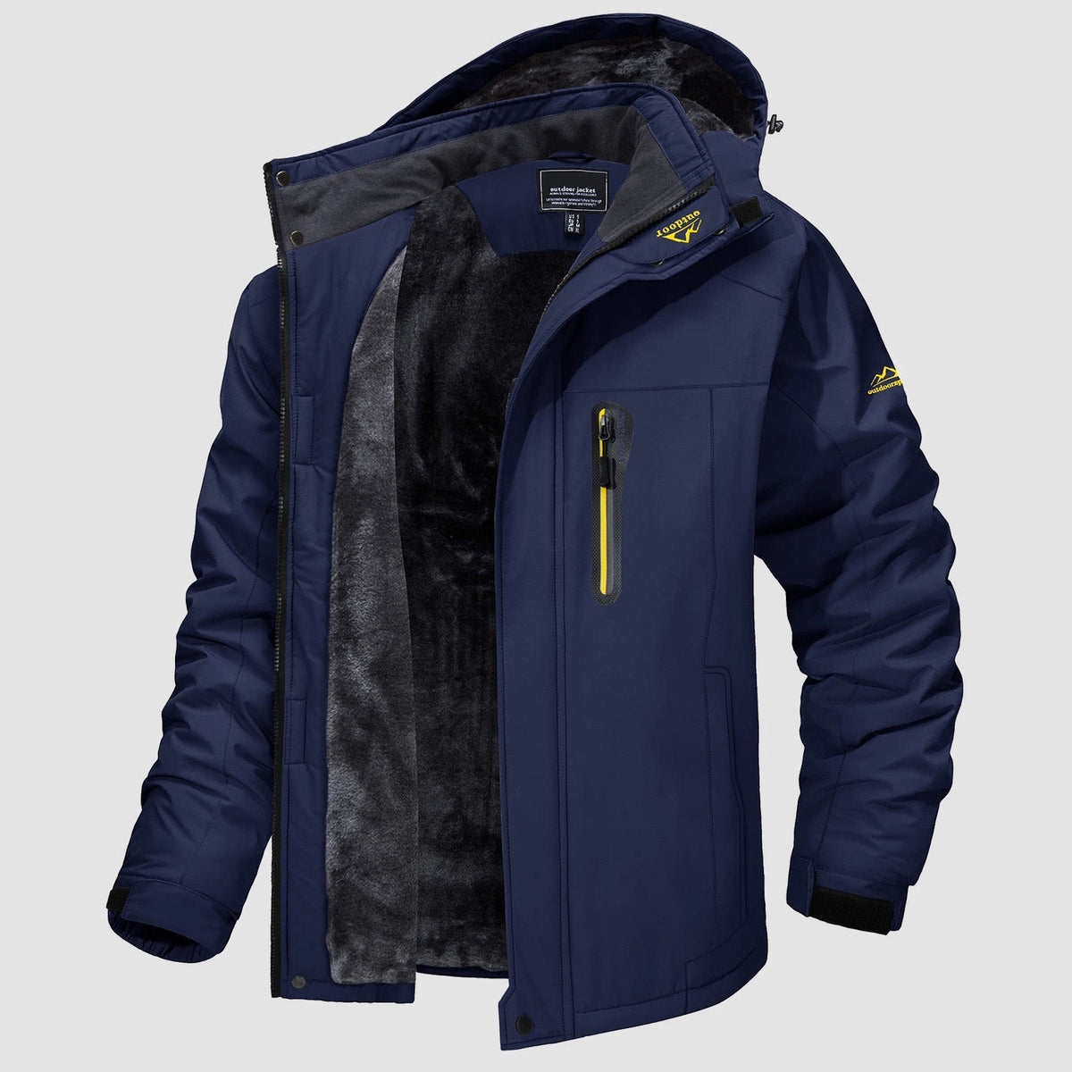 Water-resistant ski jacket in navy