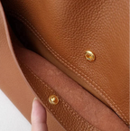 Leather-look shoulder bag adjustable shoulder strap detail