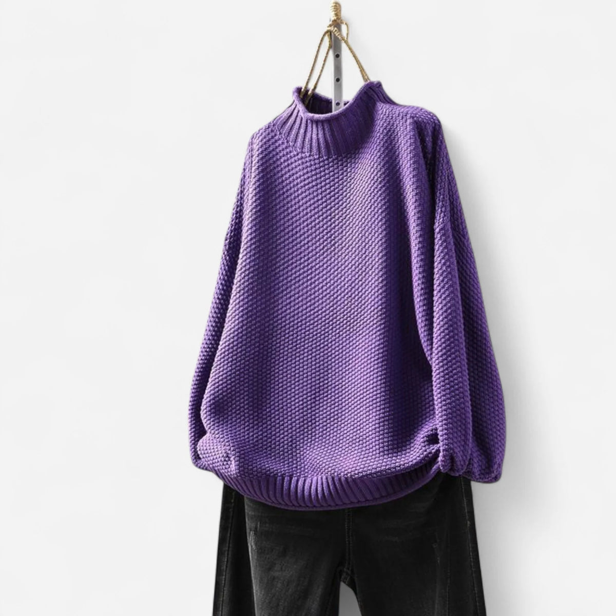 Classic Turtleneck Knit Sweater