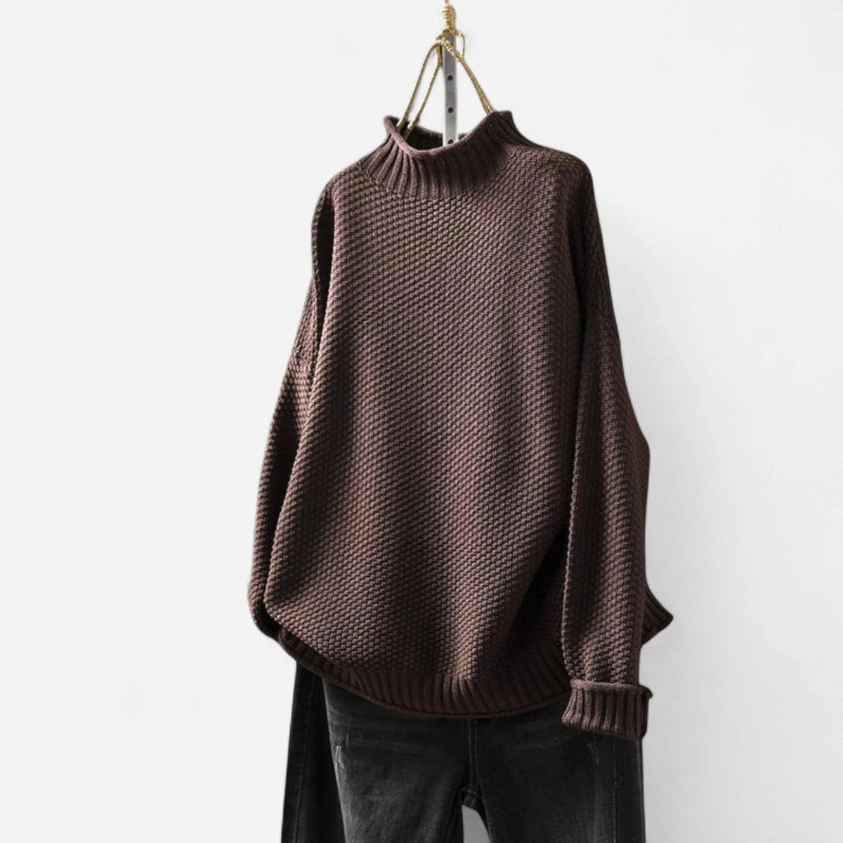 Classic Turtleneck Knit Sweater
