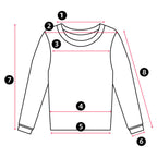 Soft knit turtleneck sweater side view showing sleeve length