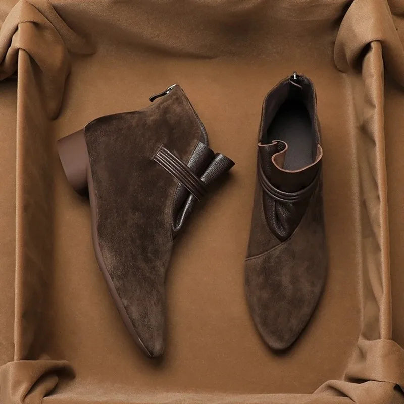 Pointed-Toe Ankle Boots