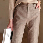 High-Waist Trousers Straight-Leg