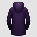 Ski jacket 3-in-1 waterproof fleece-lined in white