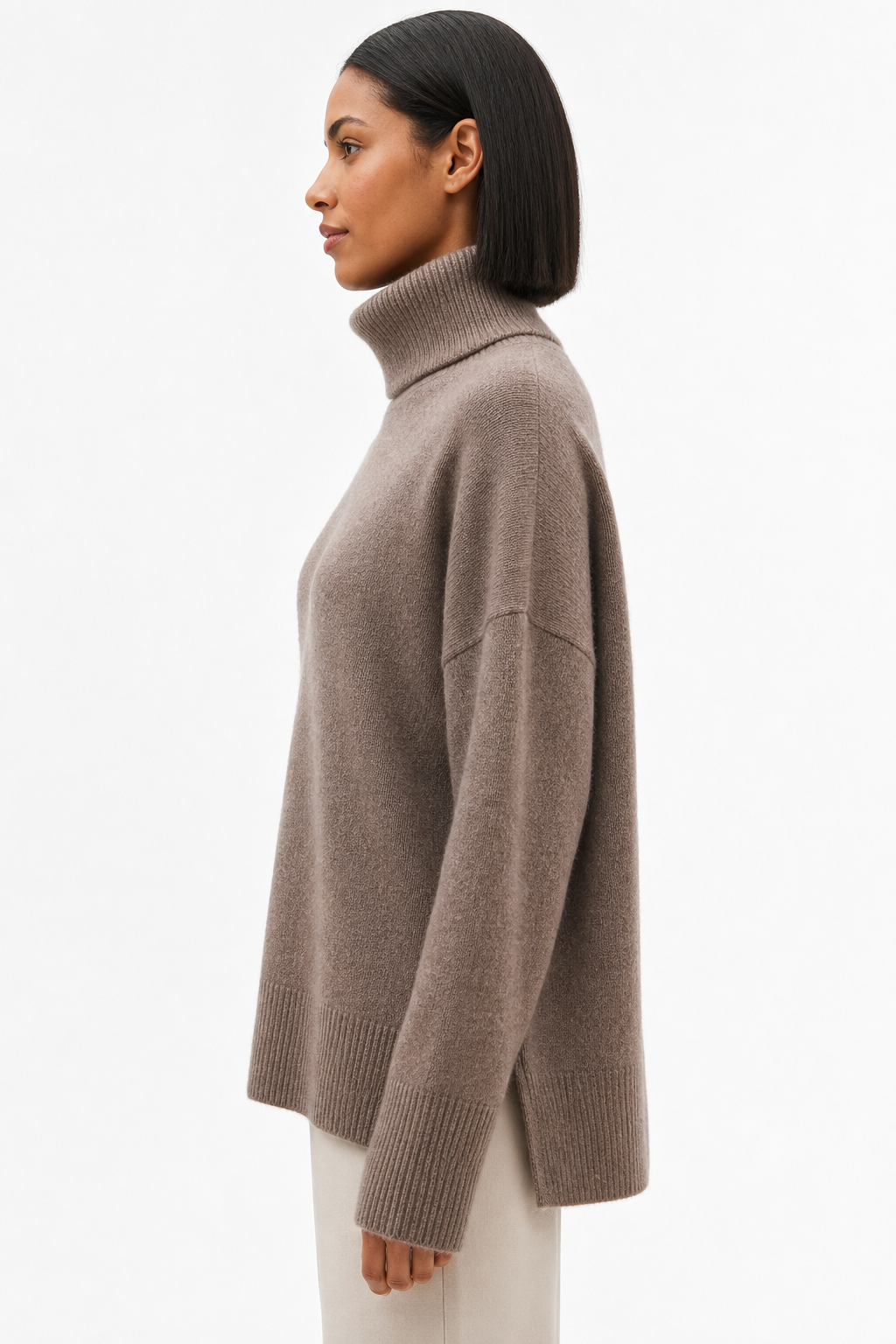 Oversized Merino Blend Turtleneck
