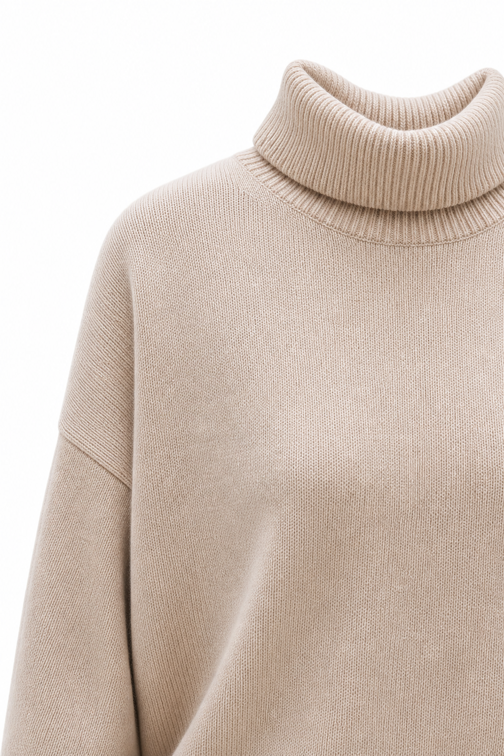 Oversized Merino Blend Turtleneck