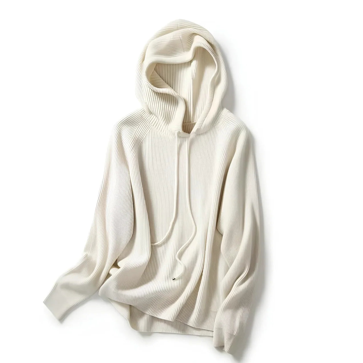Relaxed Hooded Pullover Knit