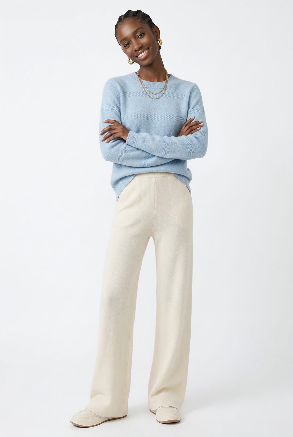 High-Waist Sweatpants Wide-Leg